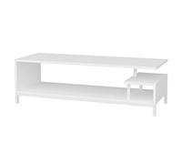 WELL HOME MOBILIARIO & DECORACIÓN Mesa TV,100% Tablero de aglomerado rechapado en melamina, Color Blanco h.44,6