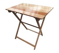 WELL HOME MOBILIARIO & DECORACIÓN Mesa Velador de Haya Plegable, Acabado en Barniz 70x70x76 cm