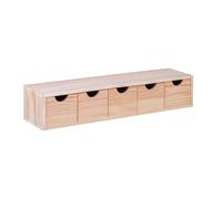 WELL HOME MOBILIARIO & DECORACIÓN Miniblock 5 cajones en Madera de Pino, 57x14x11,3