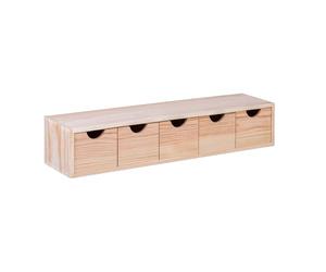 WELL HOME MOBILIARIO & DECORACIÓN Miniblock 5 cajones en Madera de Pino, 57x14x11,3