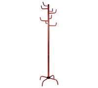 WELL HOME MOBILIARIO & DECORACIÓN Perchero Tree metalico Rojo con 8 Perchas, 50x50x183 cm
