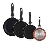 Well home set de 4 sartenes ø16ø20ø24ø28cm de aluminio en cobre metalizado 44 cm