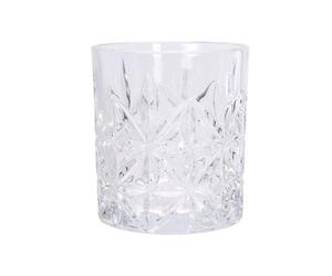 WELL HOME MOBILIARIO & DECORACIÓN Set de 4 Vasos de Cristal con Capacidad de 230 ml Ø7,5x8cm