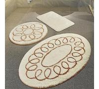 WELL HOME MOBILIARIO & DECORACIÓN Setmat Set (3 Piezas) Beige Ovalado
