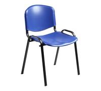 WELL HOME MOBILIARIO & DECORACIÓN Silla Confidente con plástico y Metal 53x43x77cm Color Azul