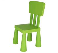 WELL HOME MOBILIARIO & DECORACIÓN Silla Infantil Verde en plástico Fuerte y Resistente, L:38 cm x F:35 cm x H:67 cm