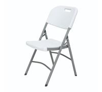 WELL HOME MOBILIARIO & DECORACIÓN Silla Plegable para Exteriores 51x45x85,5cm Color Blanco