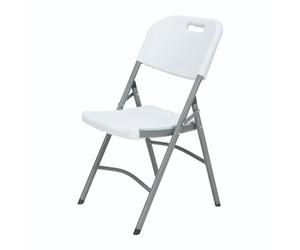 WELL HOME MOBILIARIO & DECORACIÓN Silla Plegable para Exteriores 51x45x85,5cm Color Blanco
