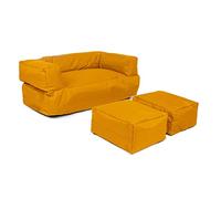 WELL HOME MOBILIARIO & DECORACIÓN Sillón 2 pl + puf niños Naranja