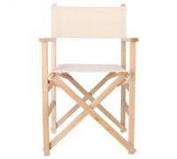 Well Home MOBILIARIO & DECORACIÓN Sillon Director Sunset Acabado en Barniz, Lona cruda, 51x46x86 cm