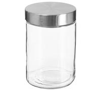 WELL HOME MOBILIARIO & DECORACIÓN Tarro de vidrio y acero inoxidable de 1,2L Ø11cm