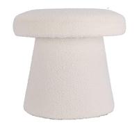 WELL HOME MOBILIARIO & DECORACIÓN Well Home Taburete Hongo reposapies Color Blanco Ø43x38cm, 43x43x38 cm