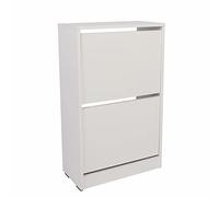 WELL HOME MOBILIARIO & DECORACIÓN Zapatero,100% Tablero de aglomerado rechapado en melamina, Color Blanco