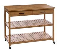 Well Home - Mueble auxilar Isla de bambú de 4 Niveles