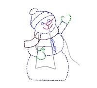 Well home muñeco de nieve ondulante con 246 leds con función de temporizador y varios colores 79cm