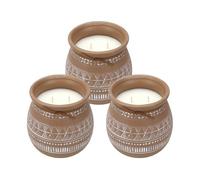 Well home - pack 3 velas aromática envase de cemento