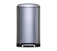 WELL HOME - Papelera/cubo de basura/contenedor de residuos con pedal de metal 30 L