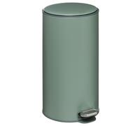 WELL HOME - Papelera / de basura / contenedor de residuos con pedal 30L Retro verde 31,5 x 31,5x62