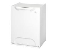 Well home papelera reciclaje polipropileno color blanco. depósito 20l