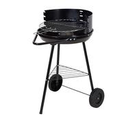 Well Home Parrilla de Carbón para Barbacoa de 40 cm - Tamaño Compacto, Grosor Resistente y Accesorios Prácticos incluidos