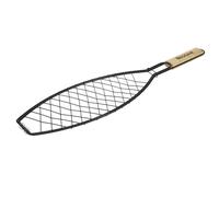 WELL HOME - Parrilla Grill para pescado mango de madera 14x58cm