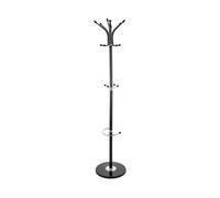 Well home perchero de metal y para paraguas con 10 perchas 182x37x37 cm