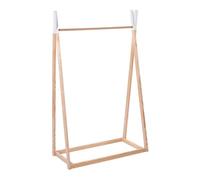 Well home - perchero infantil de madera - color natural h.126 cm práctico y espacioso