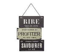 Well home placa decorativa de metal con mensaje de estilo vintage 34x26cm 34 cm