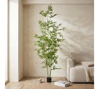 Well Home Planta Artificial Decorativa Grande Realista para Interiores: Bambú Artificial 235cm