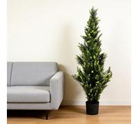 Well Home Planta Artificial Decorativa Grande Realista para Interiores: Cedro Artificial de 120cm
