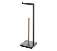 Well home - portarrollo reserva 'natureo' en negro ø20x64,5cm
