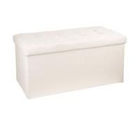 Well home - puf plegable beige doble 39 cm