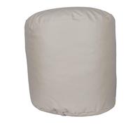 Well home puff redondo ø40x38cm color crudo beige - asiento acolchado y cómodo