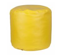Well home puff redondo ø65x50cm color amarillo - asiento acolchado y cómodo 65 cm