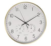 Well Home Reloj de Pared Formato Redondo Color Blanco Ø38x4,2cm