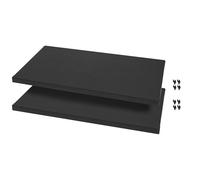 Well Home Set de 2 Estantes de Polipropileno 61,5x33x2,4cm con soportes para armarios