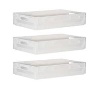 Well Home Set de 3 Cajas Industriales Transparentes 60x40x12 en Polipropileno siendo compactas y resistentes