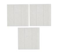 Well Home Set de 3 Paneles de fieltro decorativos 30x30cm en color Gris