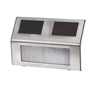 Well home - set de 4 luces solares en acero inoxidable con 2 leds