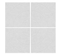 Well home set de 4 paneles de fieltro decorativos 30x30cm en color gris 2 cm