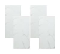 Well home set de 4 paneles decorativos 90x45m de pvc efecto mármol 2 cm