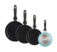 Well home set de 4 sartenes ø16ø20ø24ø28cm de aluminio en azul celeste