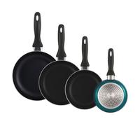 Well home set de 4 sartenes ø16ø20ø24ø28cm de aluminio en azul metalizado