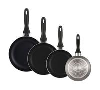 Well home set de 4 sartenes ø16ø20ø24ø28cm de aluminio en gris metalizado