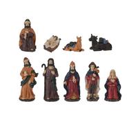 Well home set de 9 figuritas para belén con medidas variadas