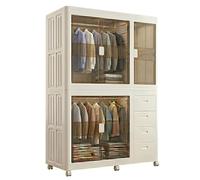 Well Home Set de Cajas de almacenaje apilables con puerta frontal, Organizador modular plegable con ruedas, Modularidad eficiente, Multiespacios, Armario plegable