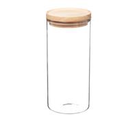 Well home - tarro de vidrio y madera, cierre hermético 1.3l