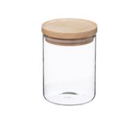 Well home - tarro de vidrio y madera, cierre hermético 600ml