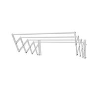 Well Home Tendedero Extensible de Pared en Metal 60cm x 3m Superficie de tendido