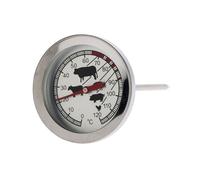 Well home termómetro para carne de acero inoxidable - resistente hasta 300 grados - indicador de temperatura hasta 120 grados 10 cm